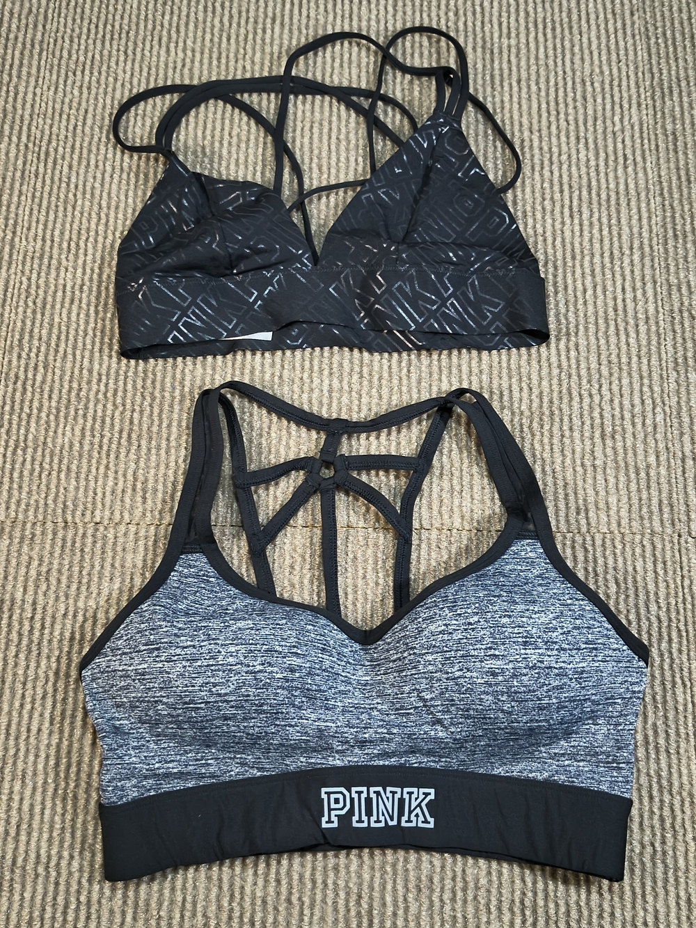 Set Of 2 PINK Sports Bra + Intimate Sleepwear Bra Size Small